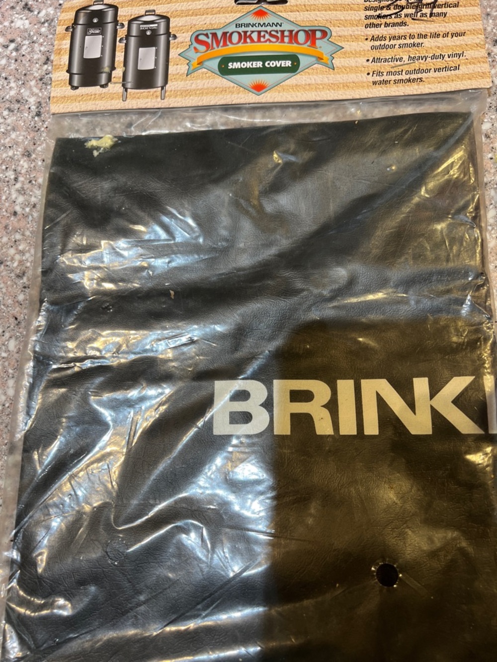 NIP Brinkmann Smoker Cover w Logo fits single and double/grill vertical smoker